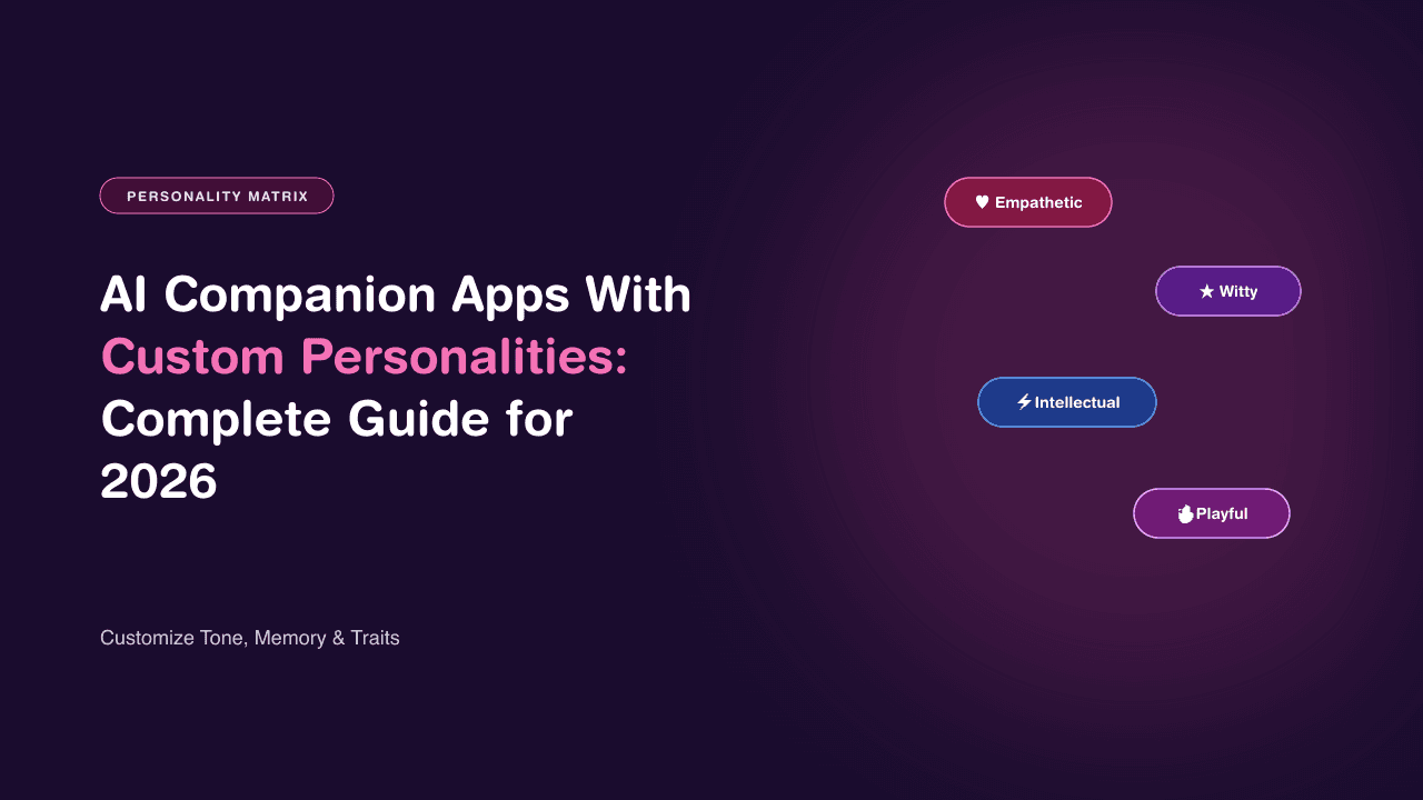 AI Companion Apps With Custom Personalities: Complete Guide for 2026