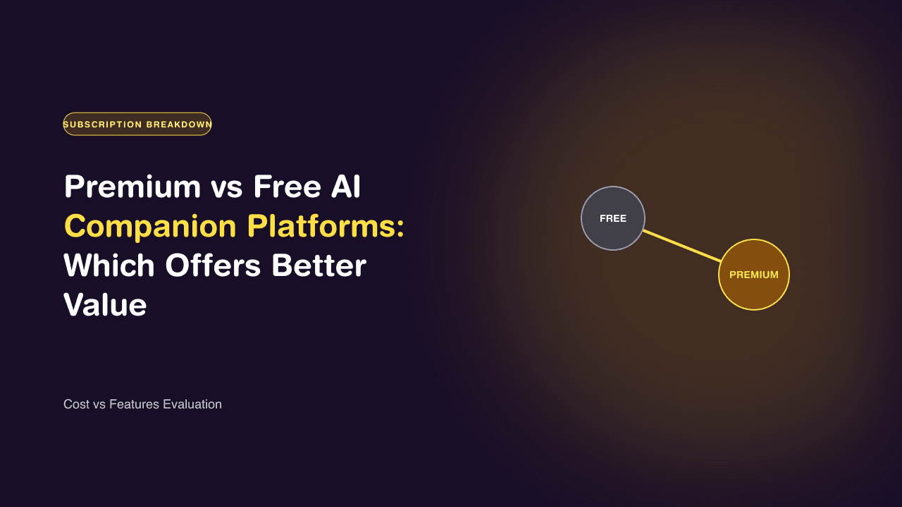 Premium vs Free AI Companion Platforms: Which Offers Better Value